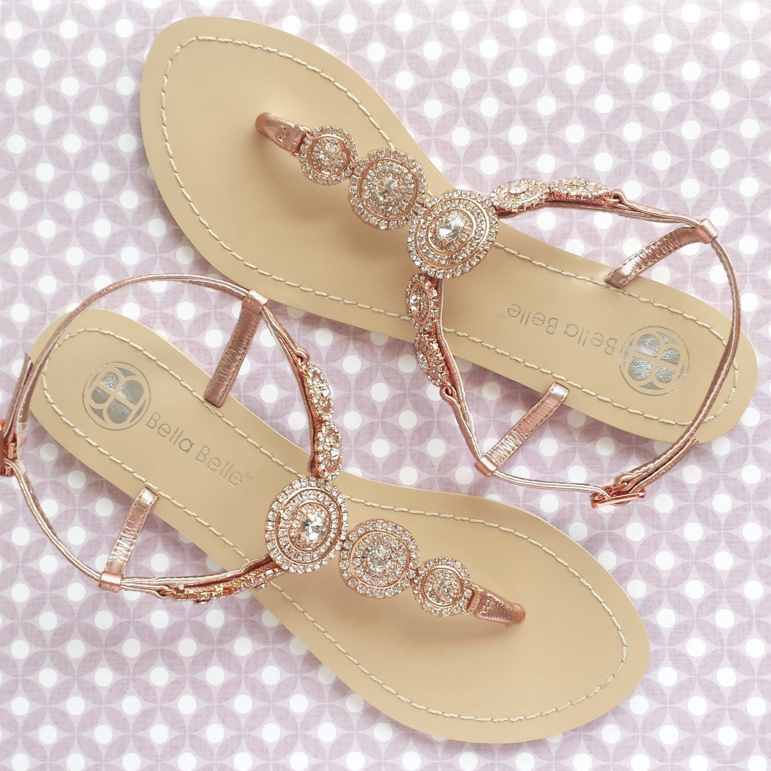 gold boho sandals