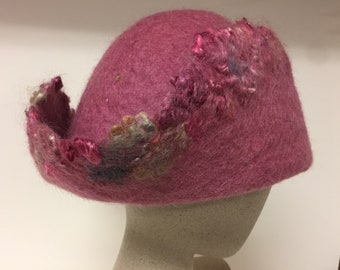 Felt hat handmade vintage style