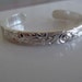 Sterling Silver Cuff with Spirals and Flowers for Newborn