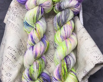 Firefly Garden - Hand Dyed Superwash Sock Yarn