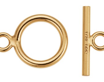 1 Set 9 mm 14K Gold Filled Toggle Clasps (GF4004002)