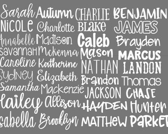 Name Decal | Vinyl Name Decal | Name Sticker | Vinyl Decal | Word Decal | Personalized Name Decal | Word Vinyl Decal | Any Word Decal