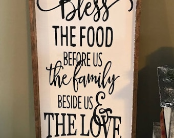 Bless The Food Family Religious Kitchen Pallet Bless The Food Family Religious Kitchen Pallet