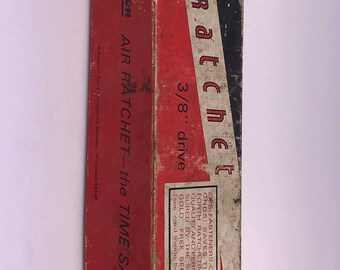 Vintage Snap On FAR-70B Air Ratchet - Boxed with Paperwork, Instructions, Warranty & Oil - c1960