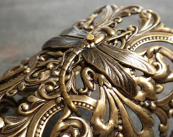 Dragonfly Jewelry Wide Cuff Bracelet