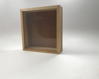 Reclaimed Wooden Shadow Box - Square