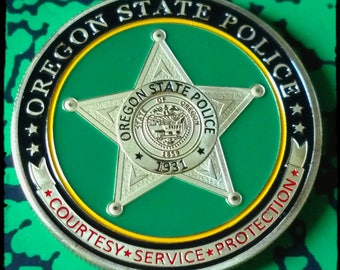 State Police Trooper Law Enforcement Challenge Art Coin - PICK YOUR STATE