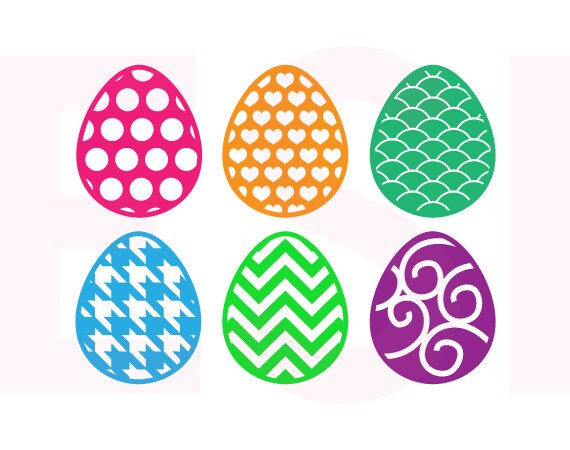 Download Easter svg Patterned Easter Egg designs SVG DXF & EPS