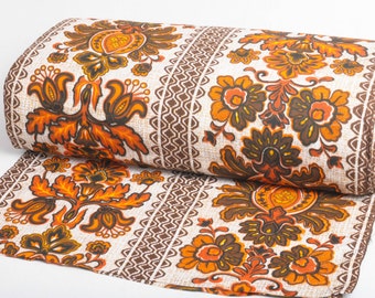 Vintage 1970s Fabric / Retro Pattern 1 x 1.2m