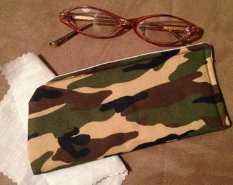 Camouflage Eyeglass Case/Eye glass Case/Women Eyeglass Case