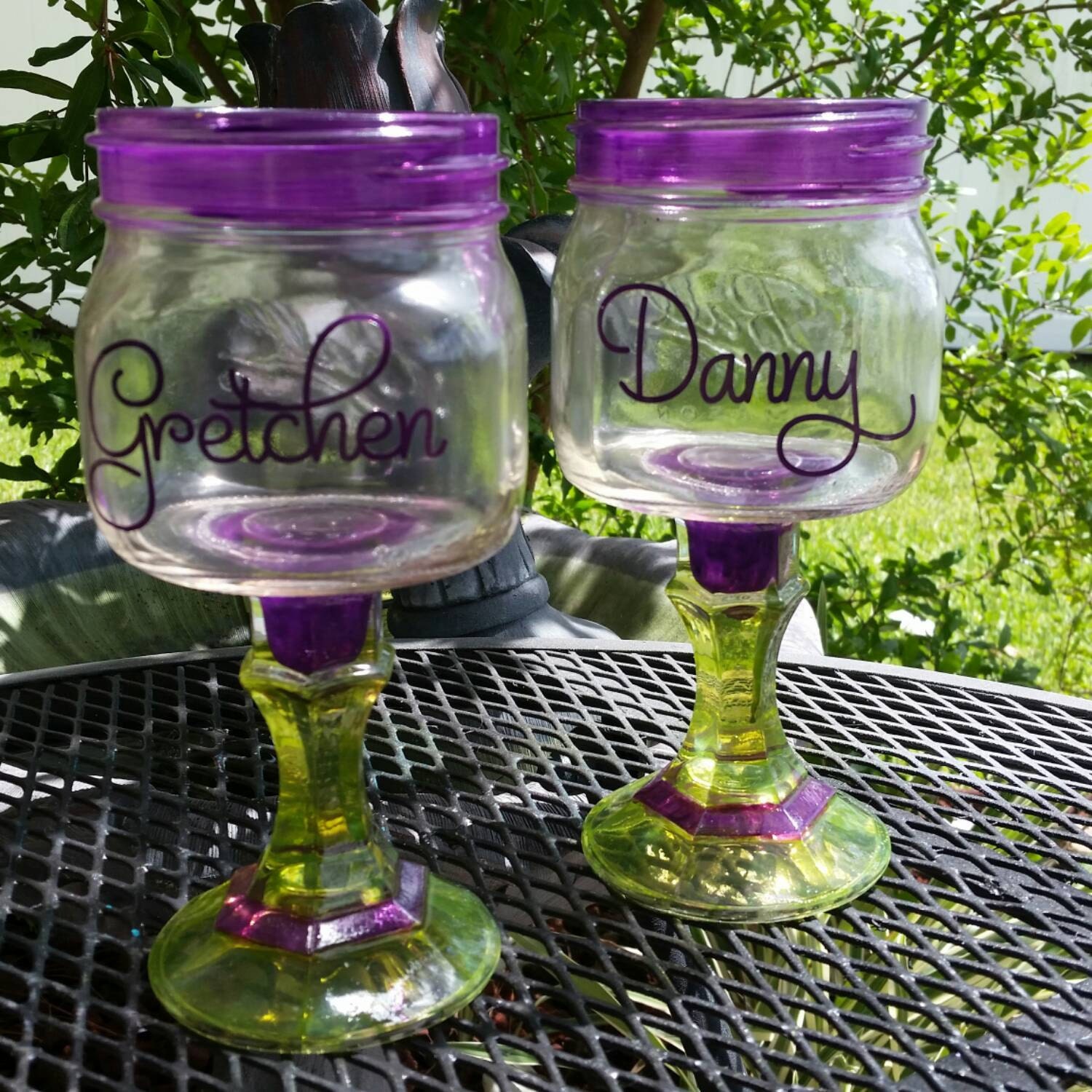 Personalized Mornogramed Margarita Glass Ball Mason Jar