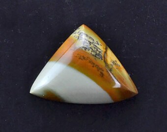 Owhee Jasper 11.30cts Trillion cabochon Mexico T1208 Cab Brown White Cabochon Loose Gemstone Jewelry Making Semi Precious