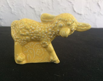 Homer Laughlin Harlequin lamb figurine