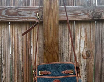 Vintage Navy Buckled Dooney and Bourke Purse