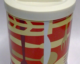 Vintage 70s Mid Century Tin Canisters Procter & Gamble Retro