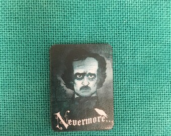 Edgar Allan Poe Nevermore Wooden Needle Minder