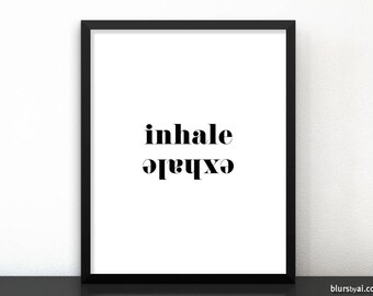 Inhale exhale | Etsy