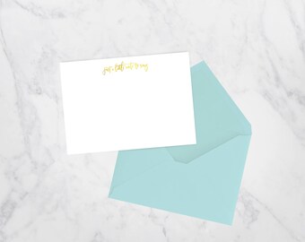 Easy Just a Little Note to Say Personal Stationery