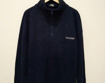 Dockers Sweater Sweatshirt Jumper Pullover Zipper