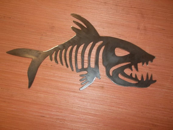 Download Fish Skeleton DXF and SVG files plasma cutting water jet