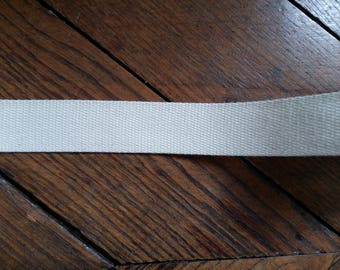 Natural cotton flat braid 3 cm