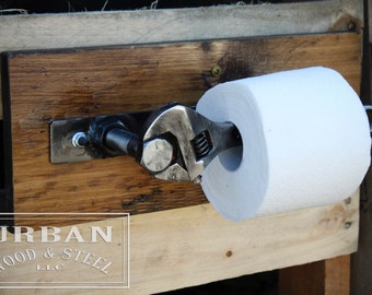 Industrial Wrench Toilet Paper Holder