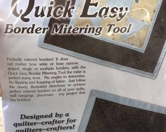 Quick Easy BORDER Mitering Tool by Sew Biz