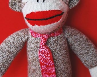 Sock Monkey "Arthur" - Charming, "Heritage-Style"