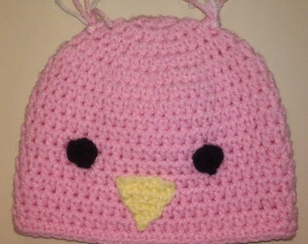Baby Chick Hat, Baby Bird Hat, Crochet Baby Hat, Easter Hat, First Easter, Spring Hat