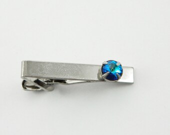8mm Sapphire Skinny Tie Clip