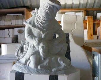 Western Santa with Calf Ready to Paint