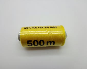 500 polyester sewing thread m lemon yellow