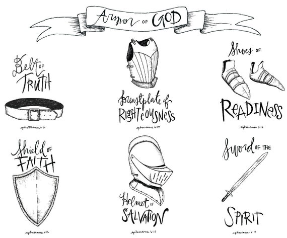 Armor of God illustration 8.5x11 download