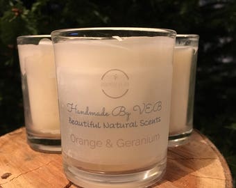 Orange & Geranium Soy Candle