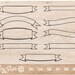 SVG Banner flags clipart vector file wedding invitation party invite sign for paper cut jpg dxf png pdf eps files - ByJon instant download