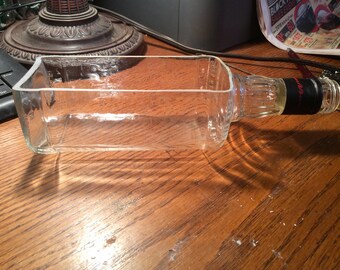 Jim Beam Bottle planter! Succulent planter. Weddings, partys . Candy dish