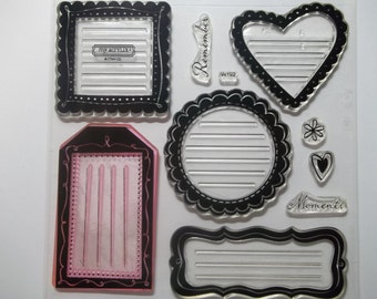 FRAMED MOMENTS -- W192. A Close to My Heart My Acrylix stamp set. It is gently used and ready to create with.