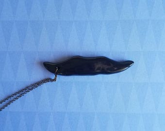 Black Mustache Necklace
