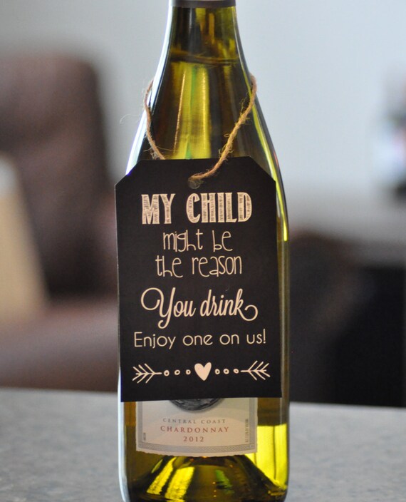 teacher wine gift my child might be the reason you drink