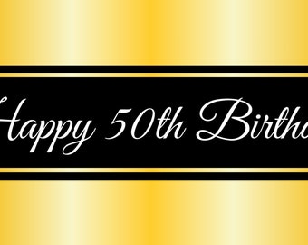 happy 50th birthday banner
