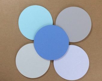 50 - 3” Circle Die Cuts Rainy Day Colors