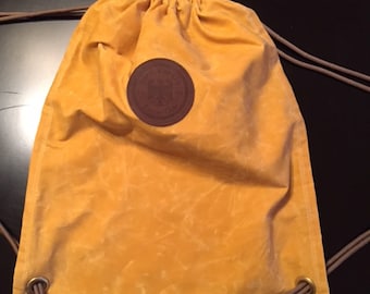 Waxed Canvas Kickaround Backpack Yellow