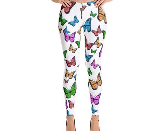 Butterfly Leggings-Womens Leggings-Butterflies
