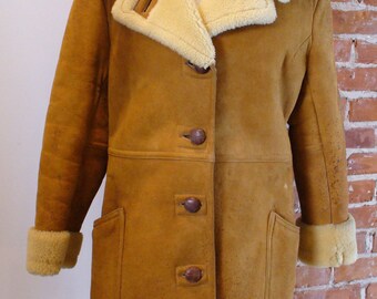 Vintage Shearling Sheepskin Coat