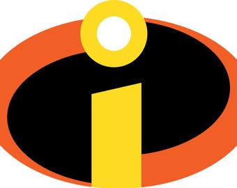 Incredibles Inspired Superhero Costume Logo Iron On Transfer or Shirt