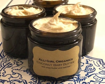 Coconut Baby Butter — with shea butter and oatmeal — for eczema and dry skin