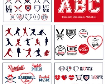 Baseball Mega SVG bundle, Baseball frames quotes letters, Vector baseball frame clipart Cricut download svg jpg png dxf Silhouette
