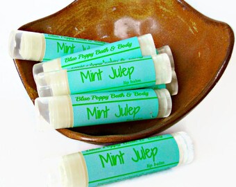 Mint Julep Lip Balm, Kentucky Derby Party Favor, Alcohol Lip Balm Gift