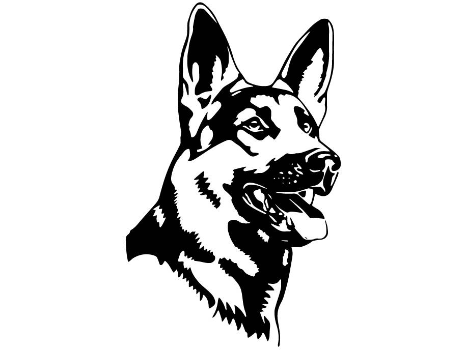 German Shepherd 5 Dog Breed K-9 Animal Pet Police Cop Law