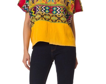 Vintage 1970s Peruvian Hand Embroidered Top Size: S/M/L/XL